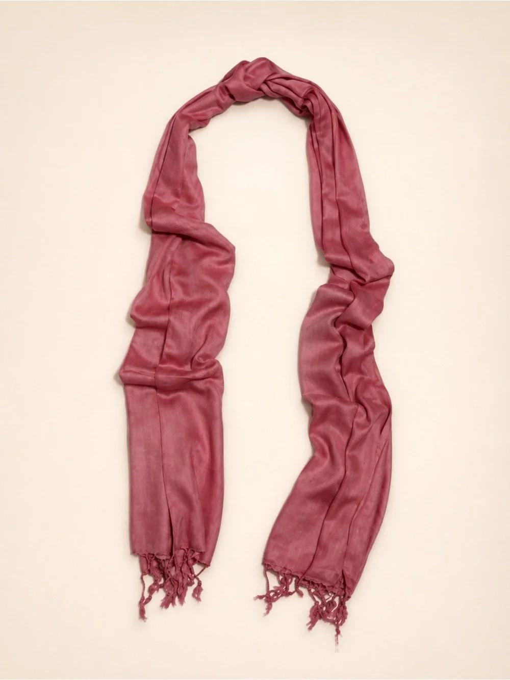 Berry Maroon Modal Scarf Fringe Matty Weave Lightweight Wrap NWT